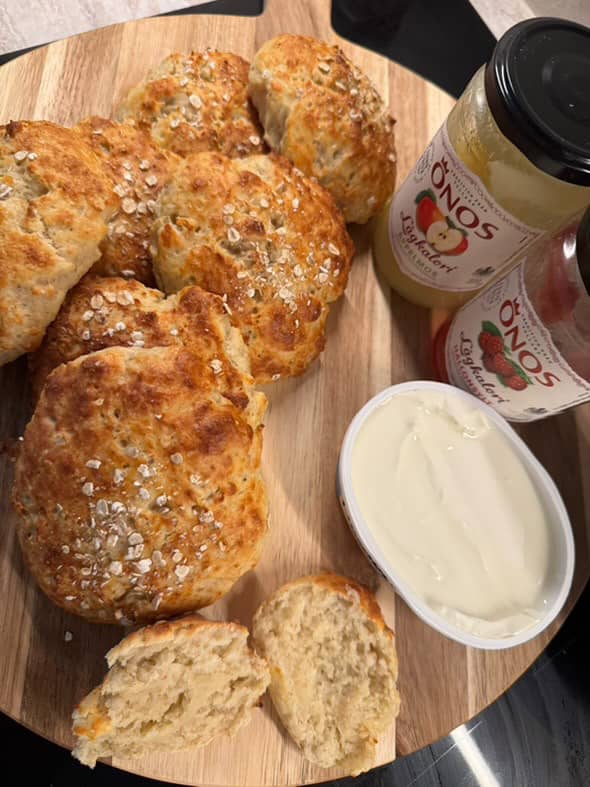 Proteinrika vaniljscones