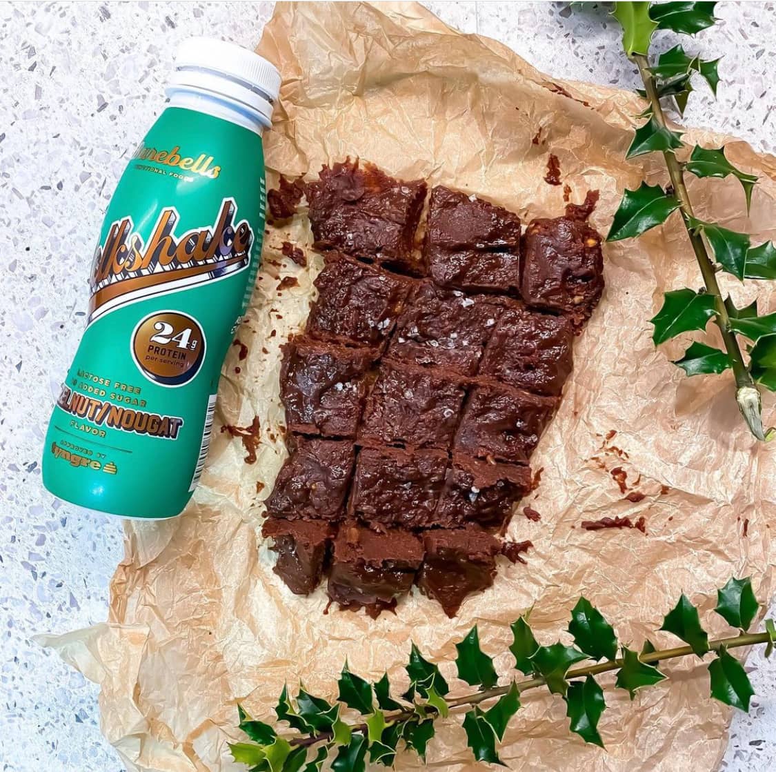 Nougat- och hasselnötsfudge