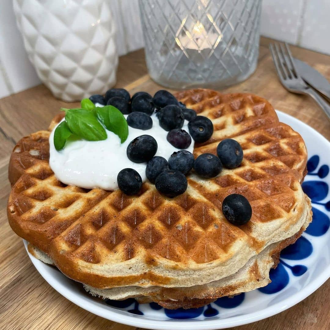 Proteinrika våfflor