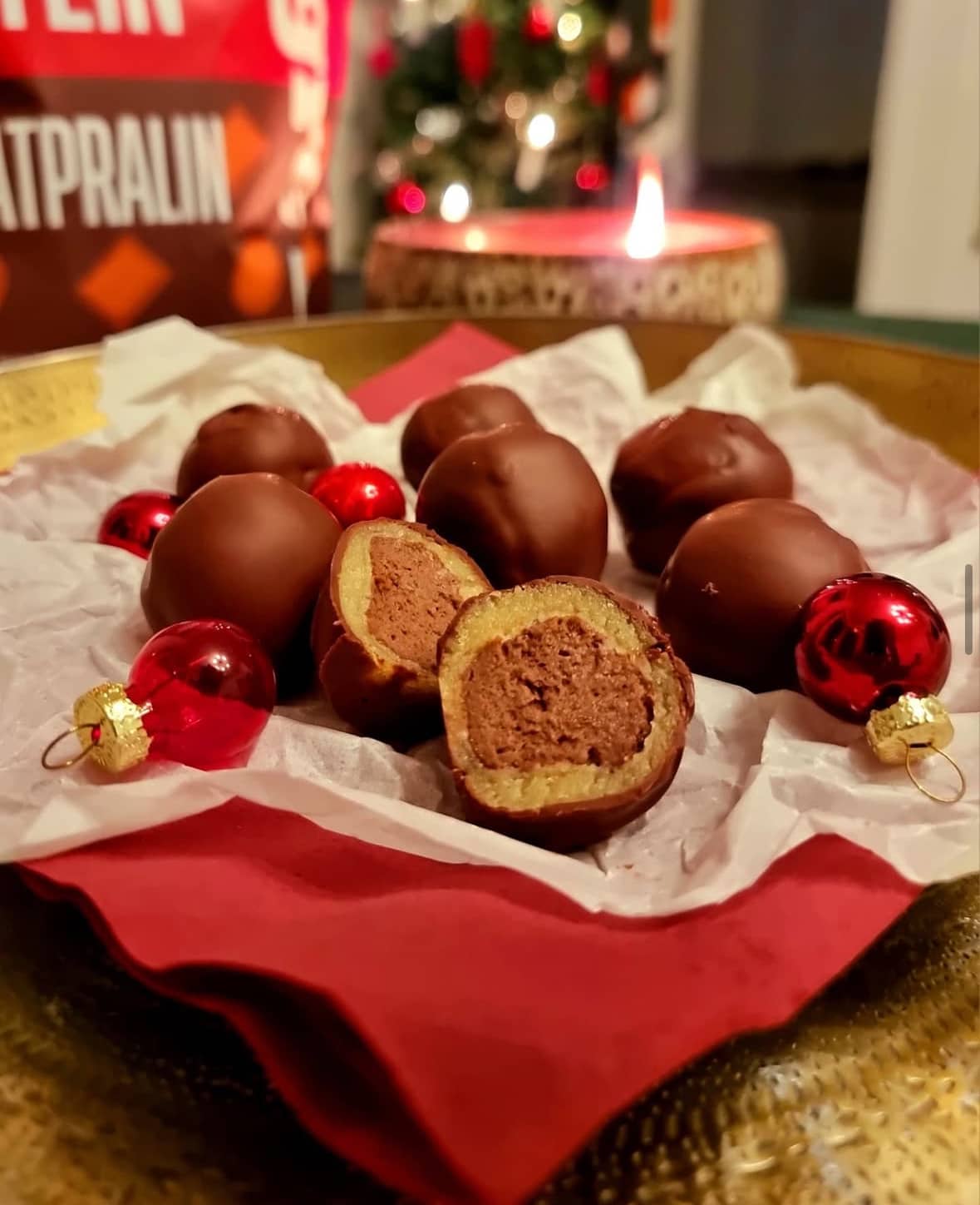 Sockerfria och proteinrika mozartkulor 