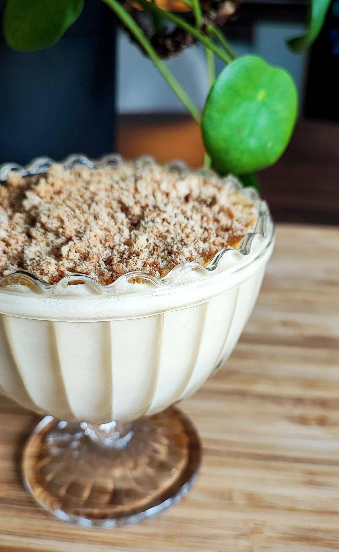 Frozen protein cheesecake i glas kasein gammaldags vanilj 