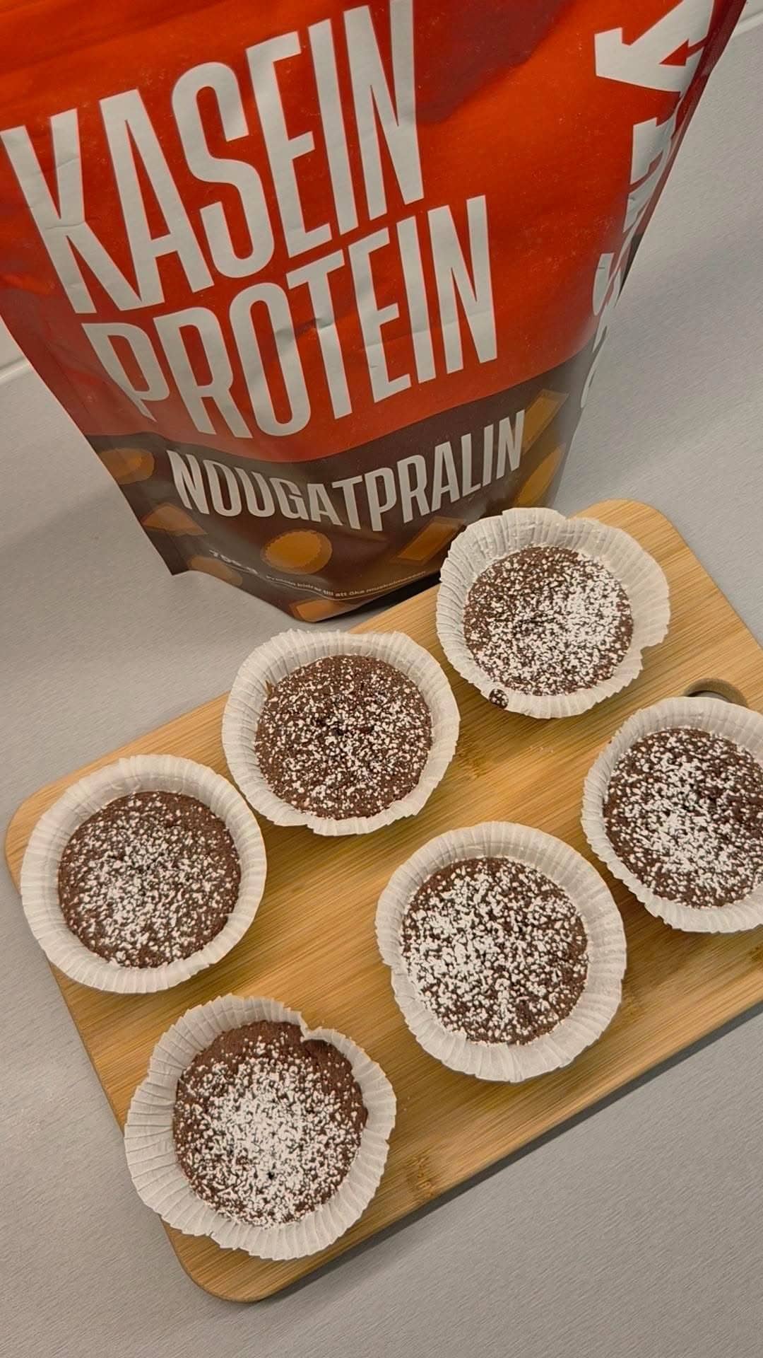 Proteinrika chokladmuffins