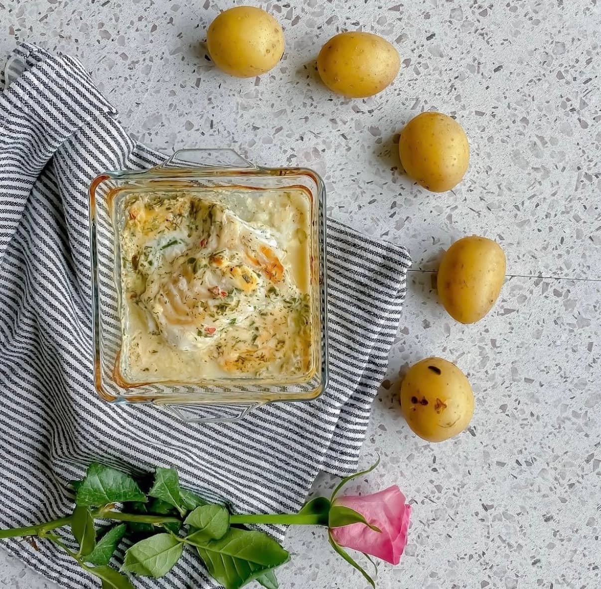 Torsk i ugn med potatis