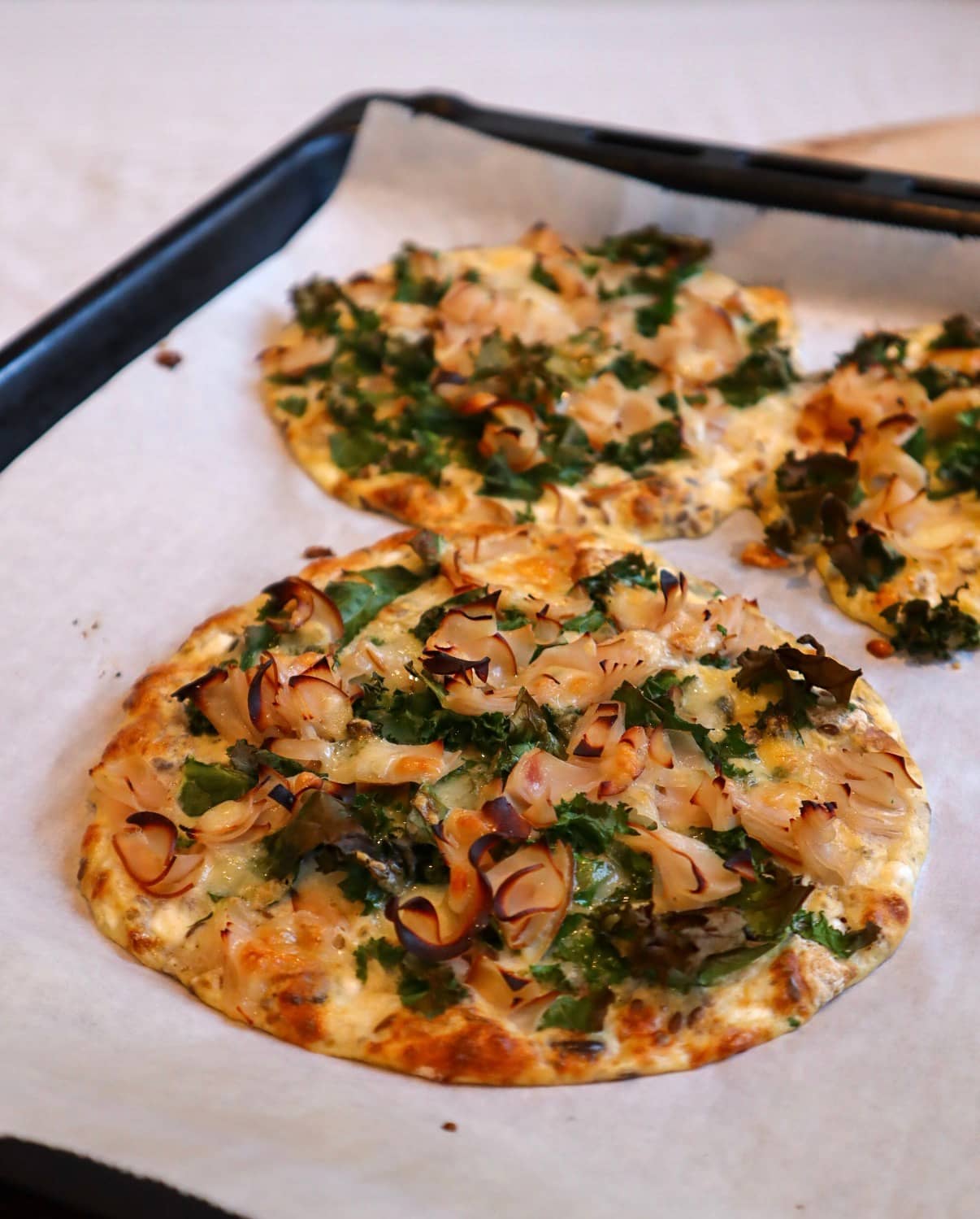 Proteinrika kesopizzor med kalkon