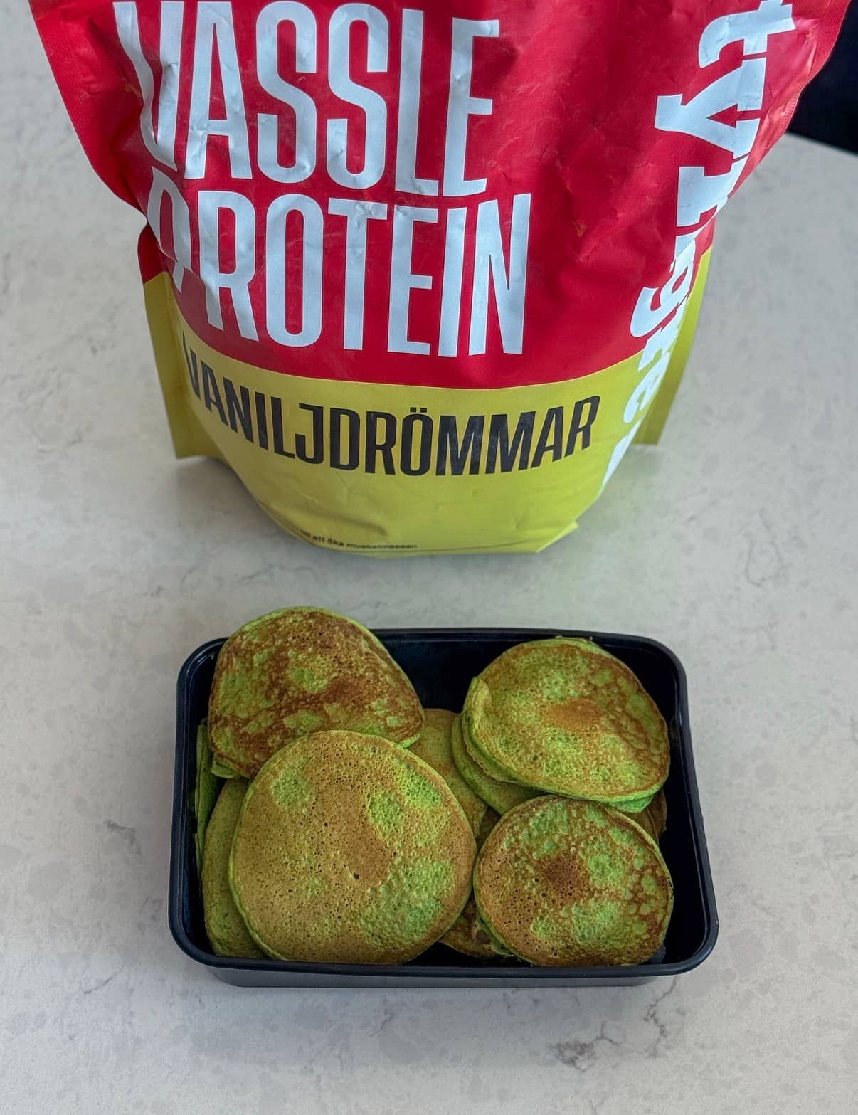 Proteinrika pannkakor med spenat