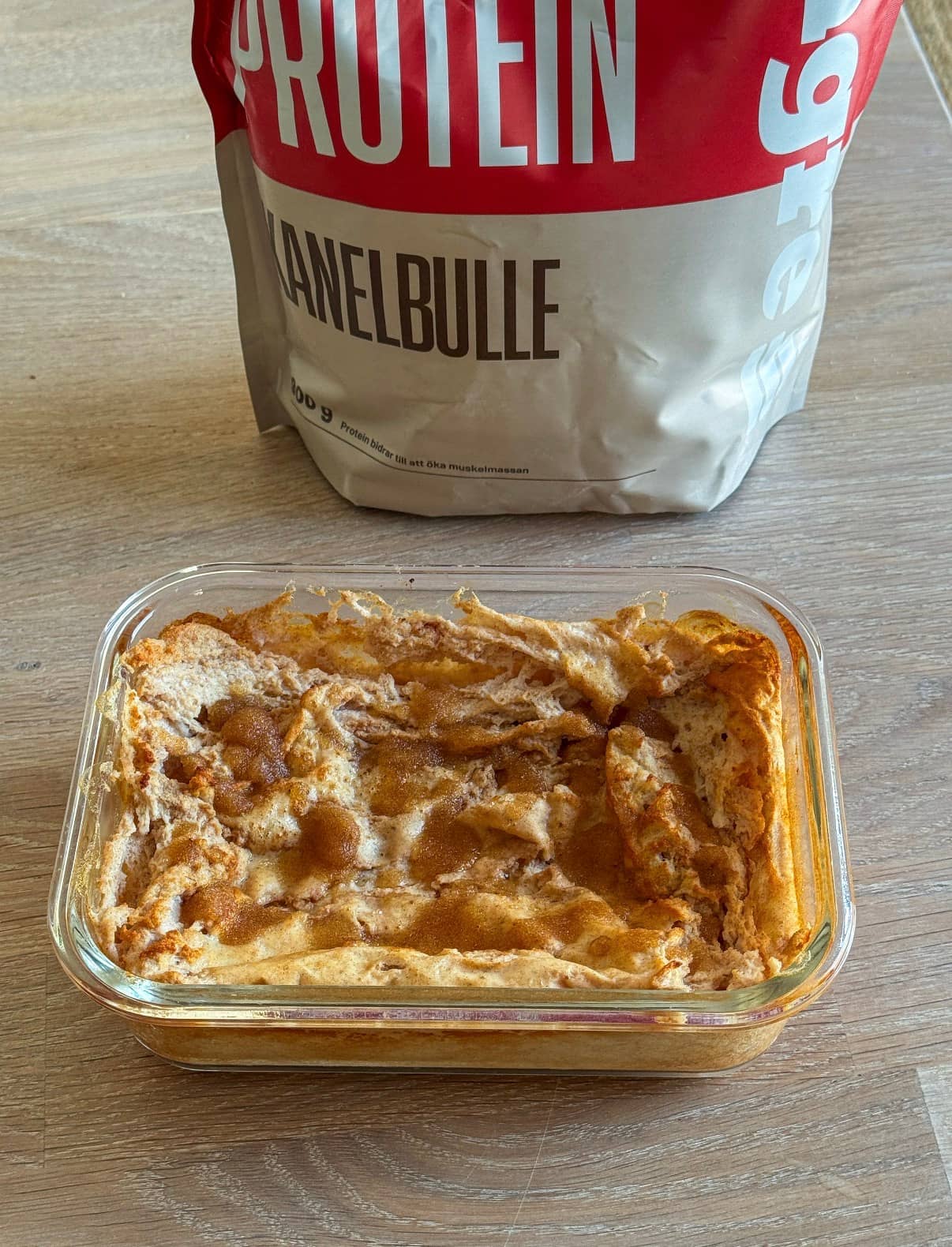 Ugnsbakad cream of rice med kanelbullesmak
