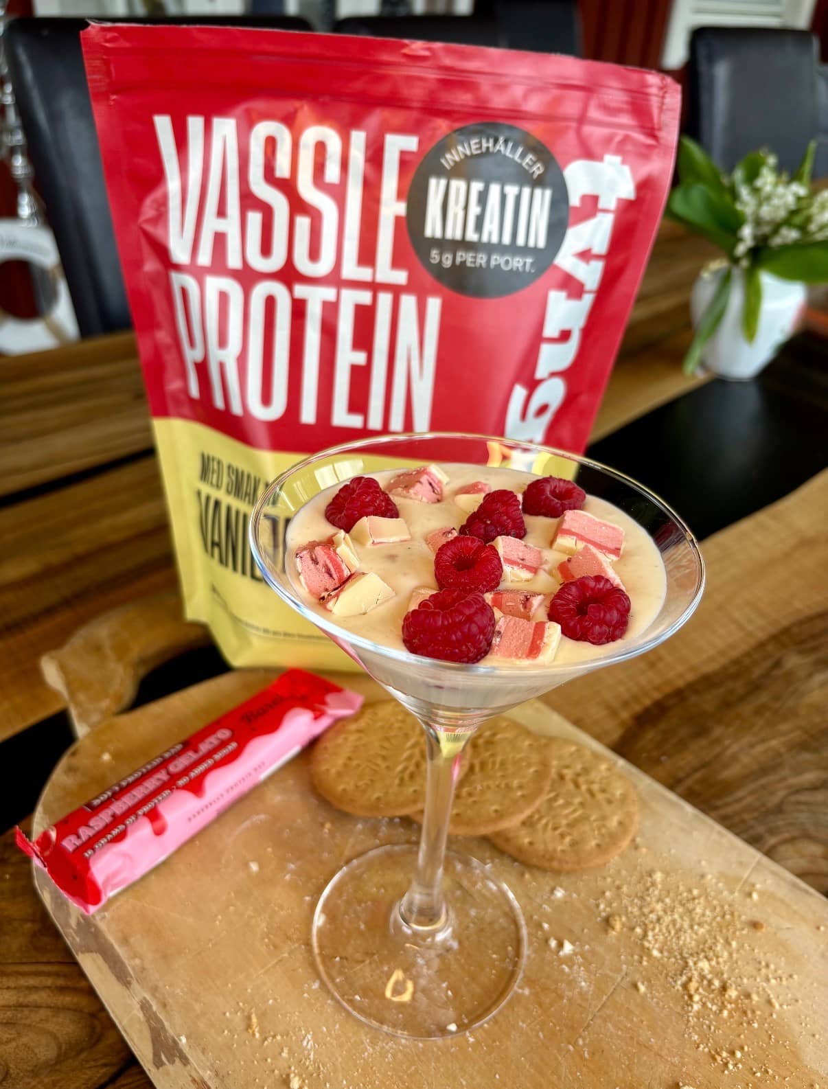 Raspberry Gelato Cheesecake vassle vaniljdrömmar