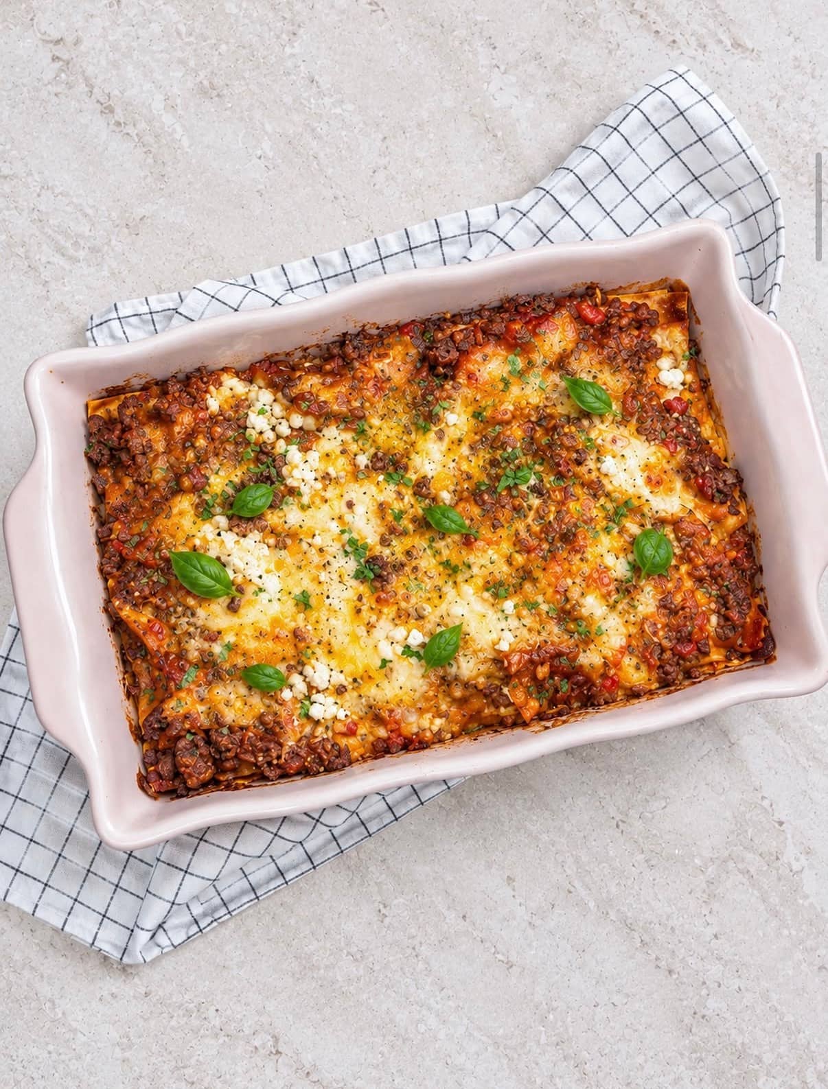 Proteinrik lasagne