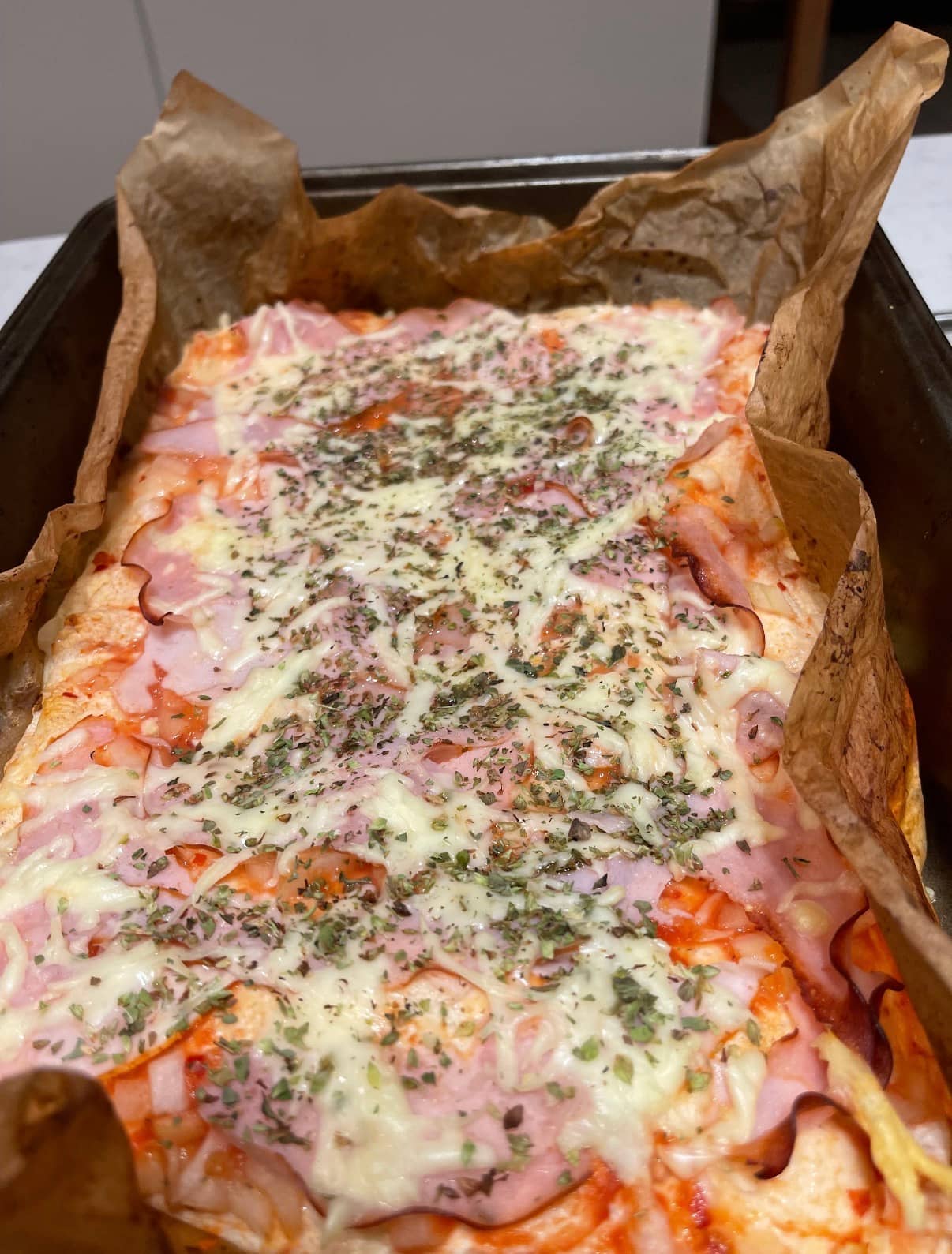 Proteinrik pizza med kalkon 