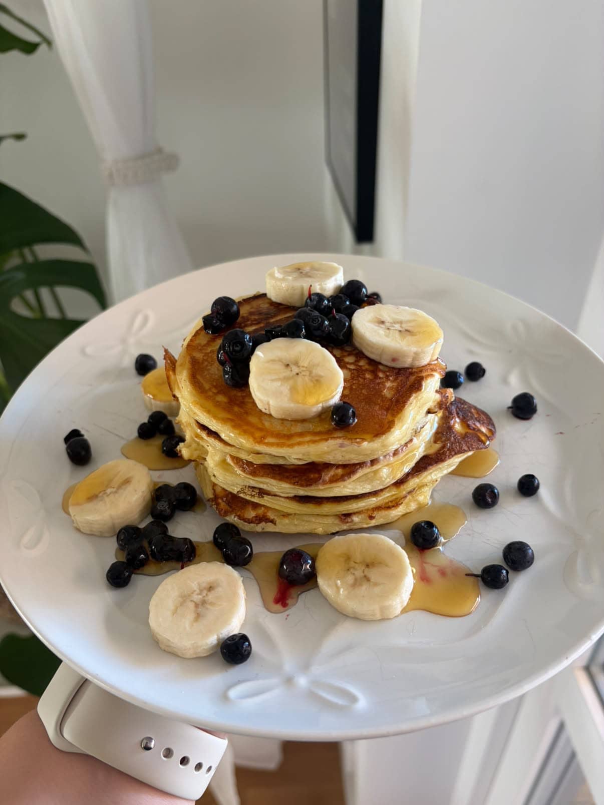 Proteinrika vaniljpannkakor