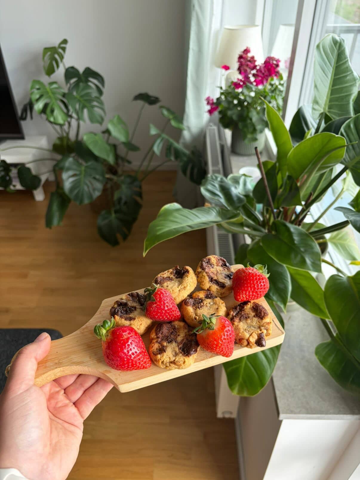 Proteinrika cookies med banan och jordnötssmör kasein vaniljdrömmar