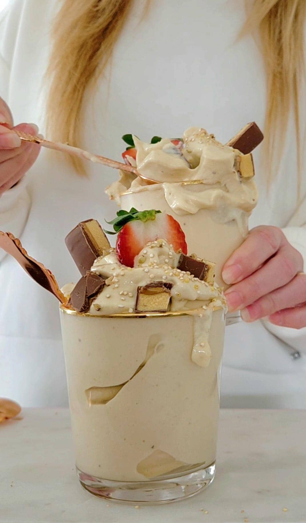Proteinrik banana toffee nice cream