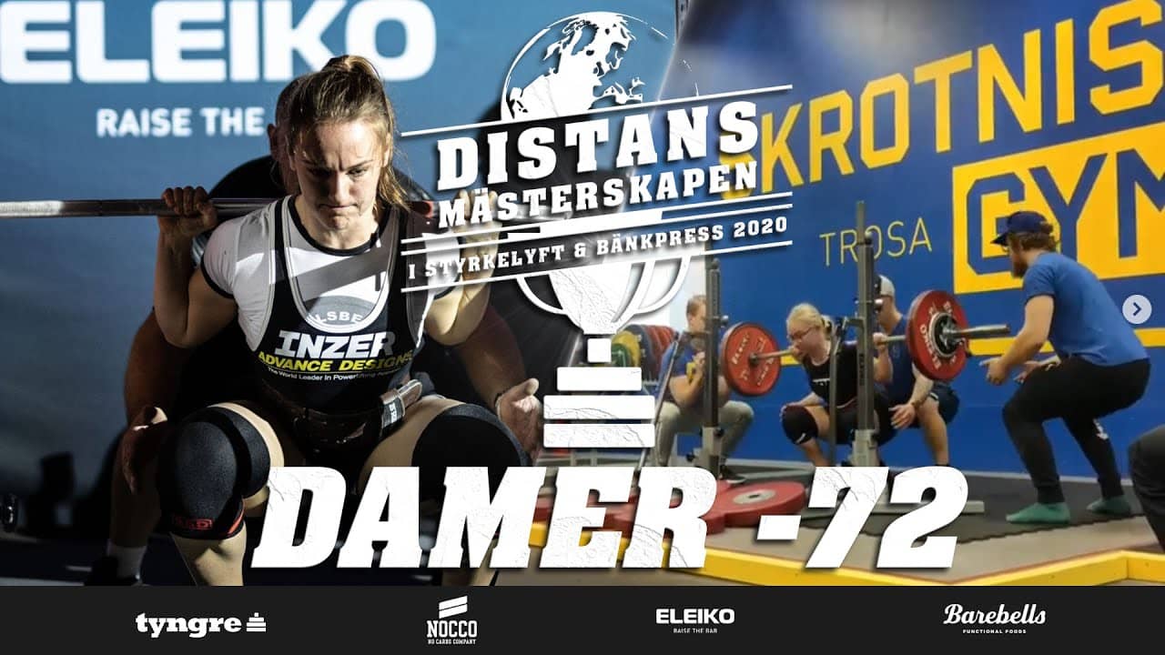 Distansmästerskapen i Styrkelyft & Bänkpress - Damer -72