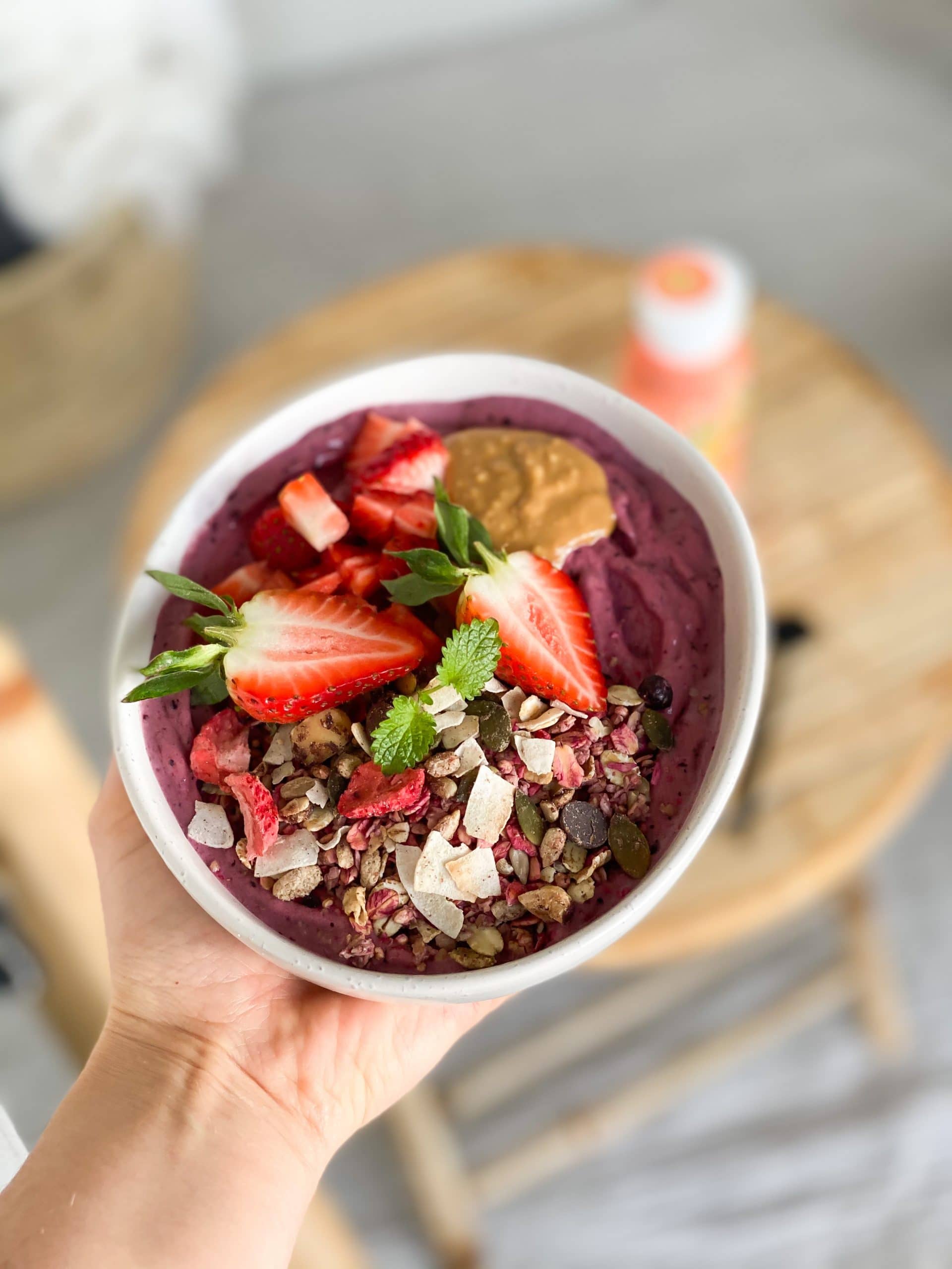 Proteinrik smoothie bowl