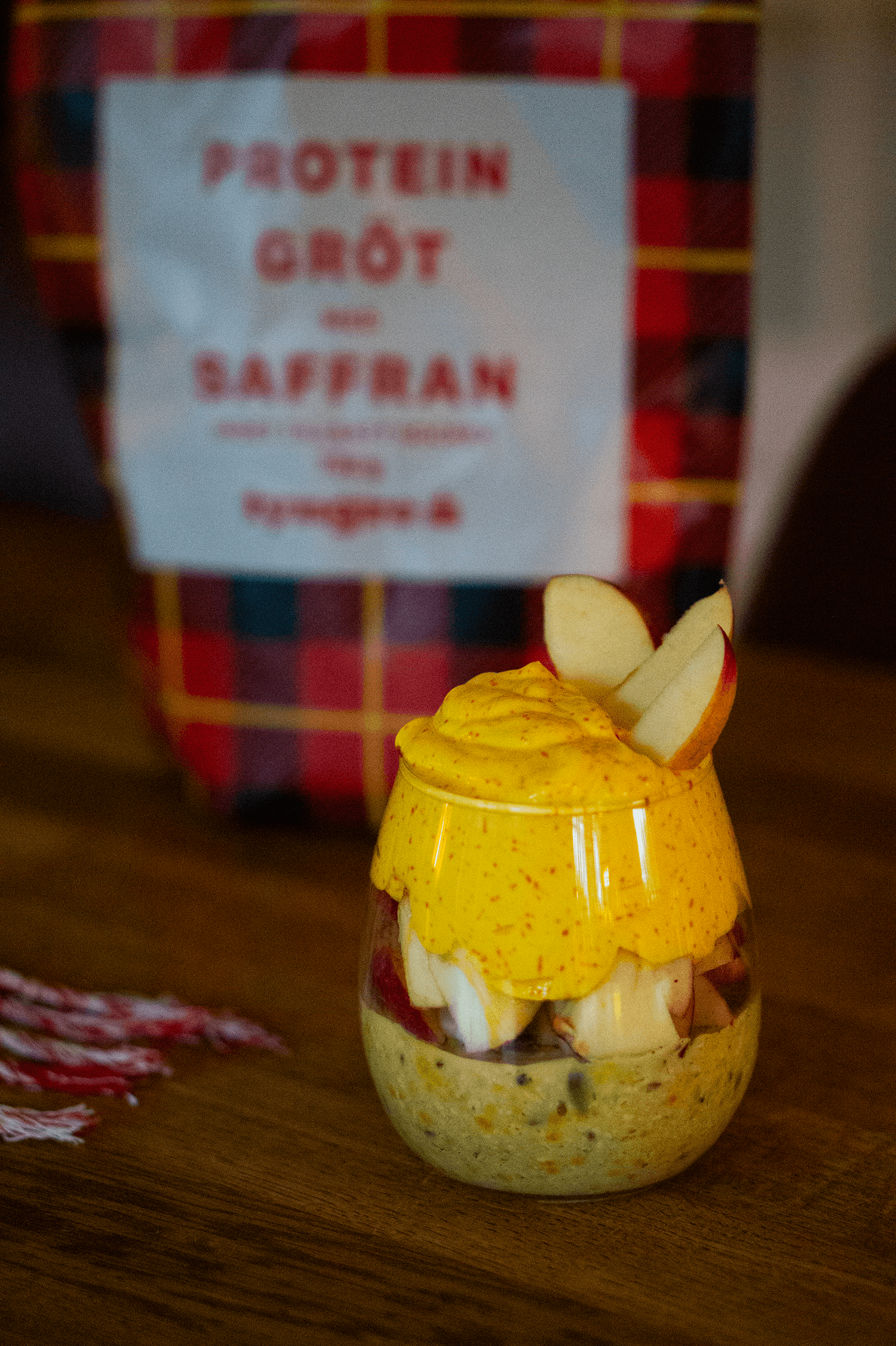 Overnight oats med saffran och protein grötmix saffran