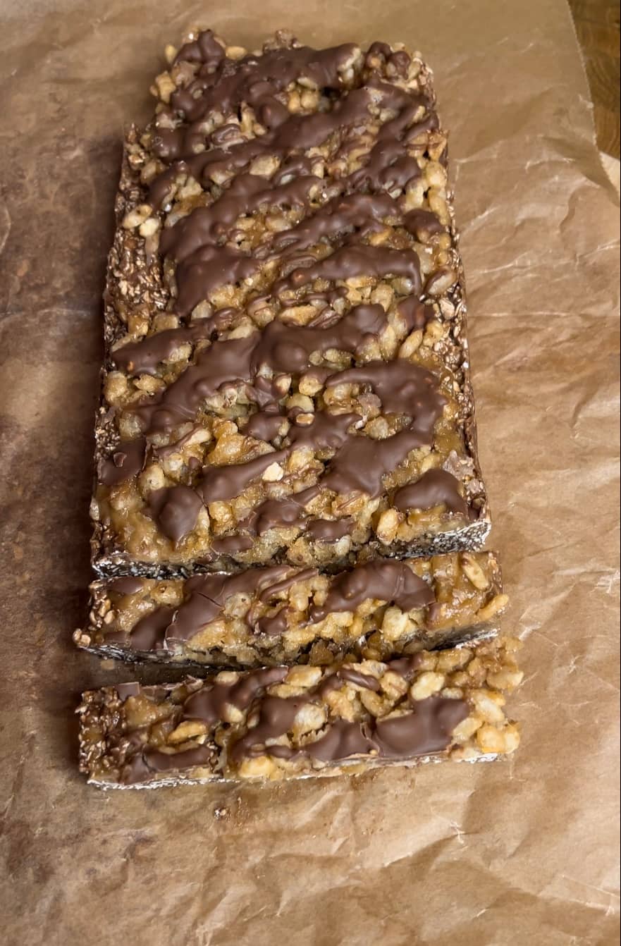 Proteinbars med mjölkchoklad- och havssalt