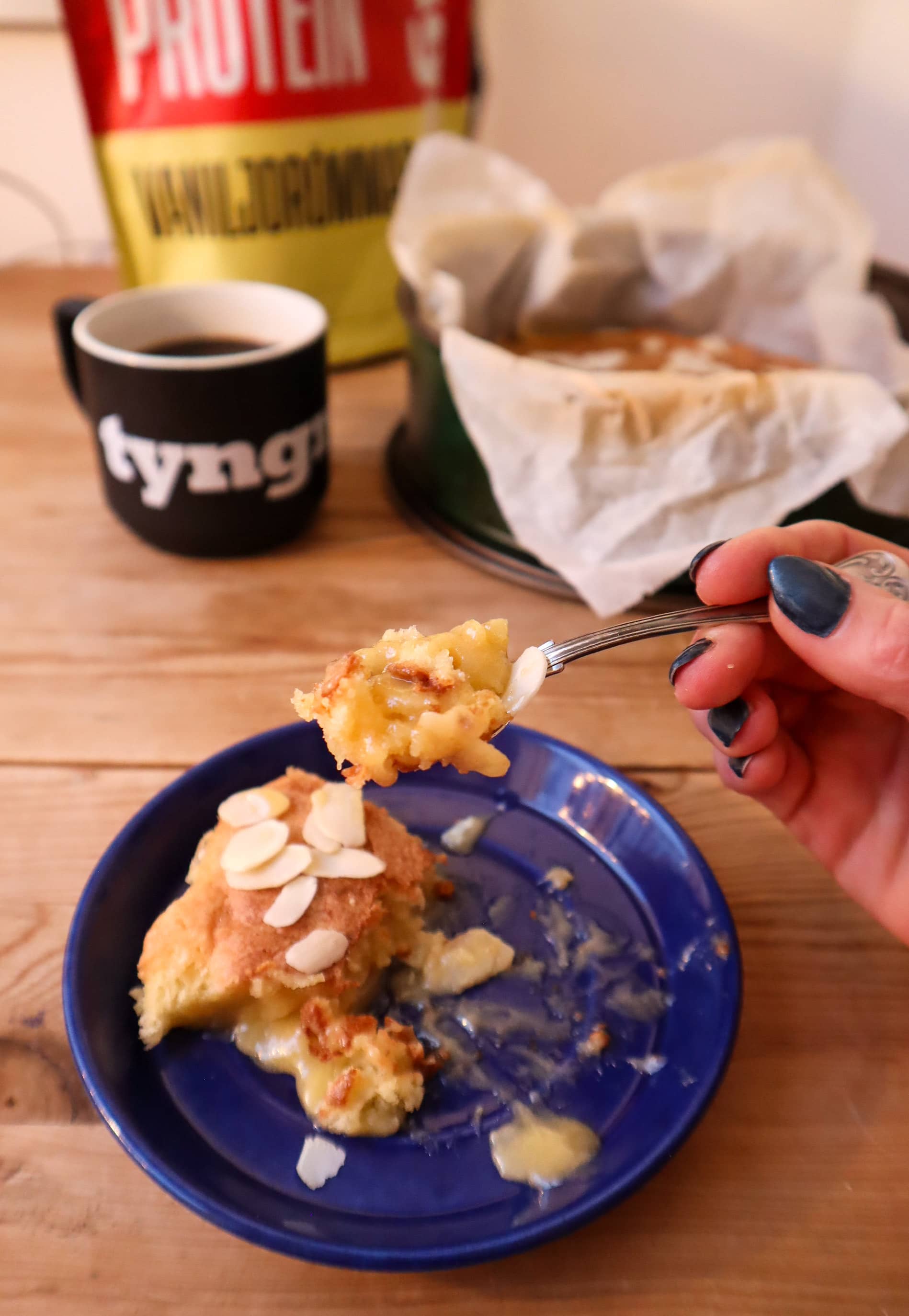 Proteinrik semmelkladdkaka vassle vaniljdrömmar