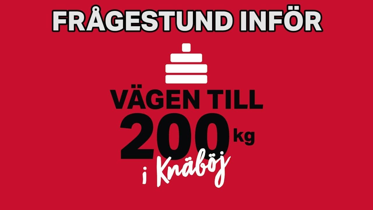 Frågestund inför Vägen till 200 kg i knäböj