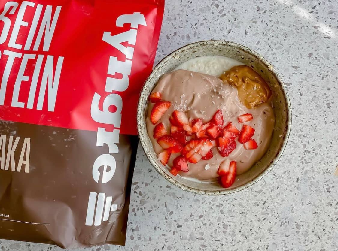 Overnight oats med kladdkakefluff