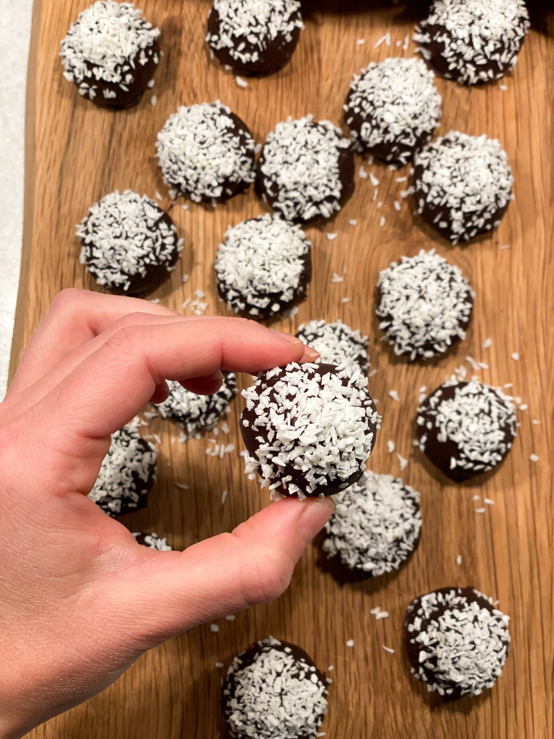 Delicatbobollar med mintchoklad