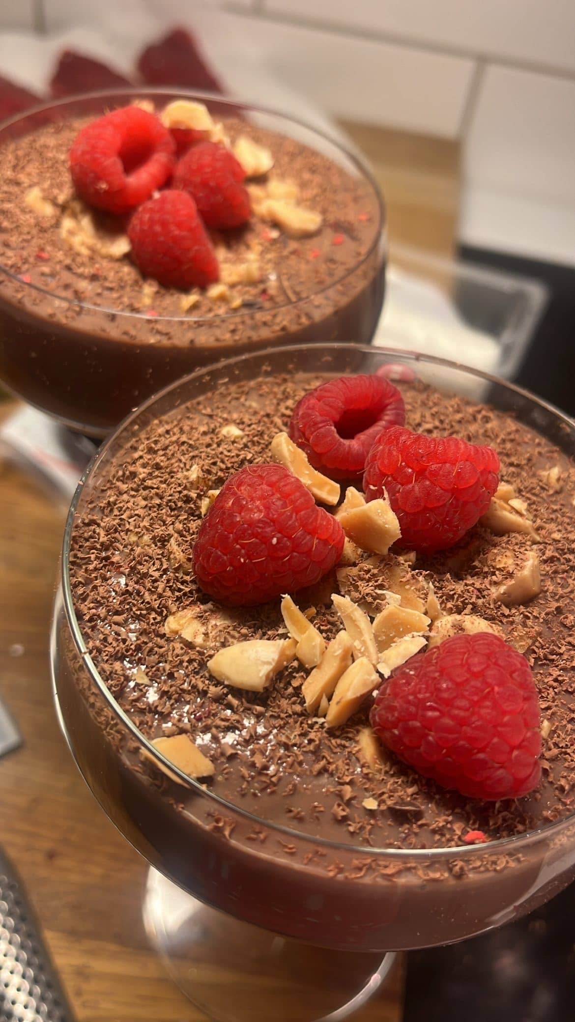 Proteinrik chokladpannacotta
