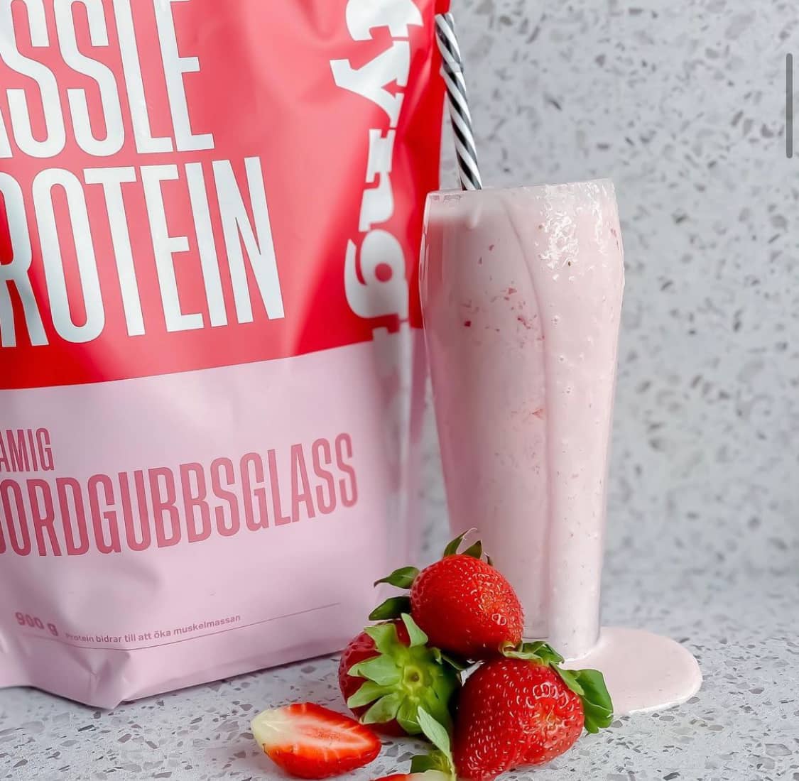 Jordgubbsmilkshake