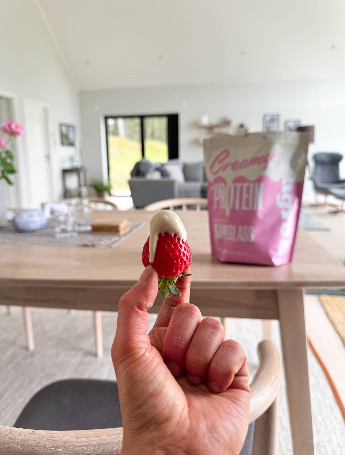 Proteinella med smak av mjukglass