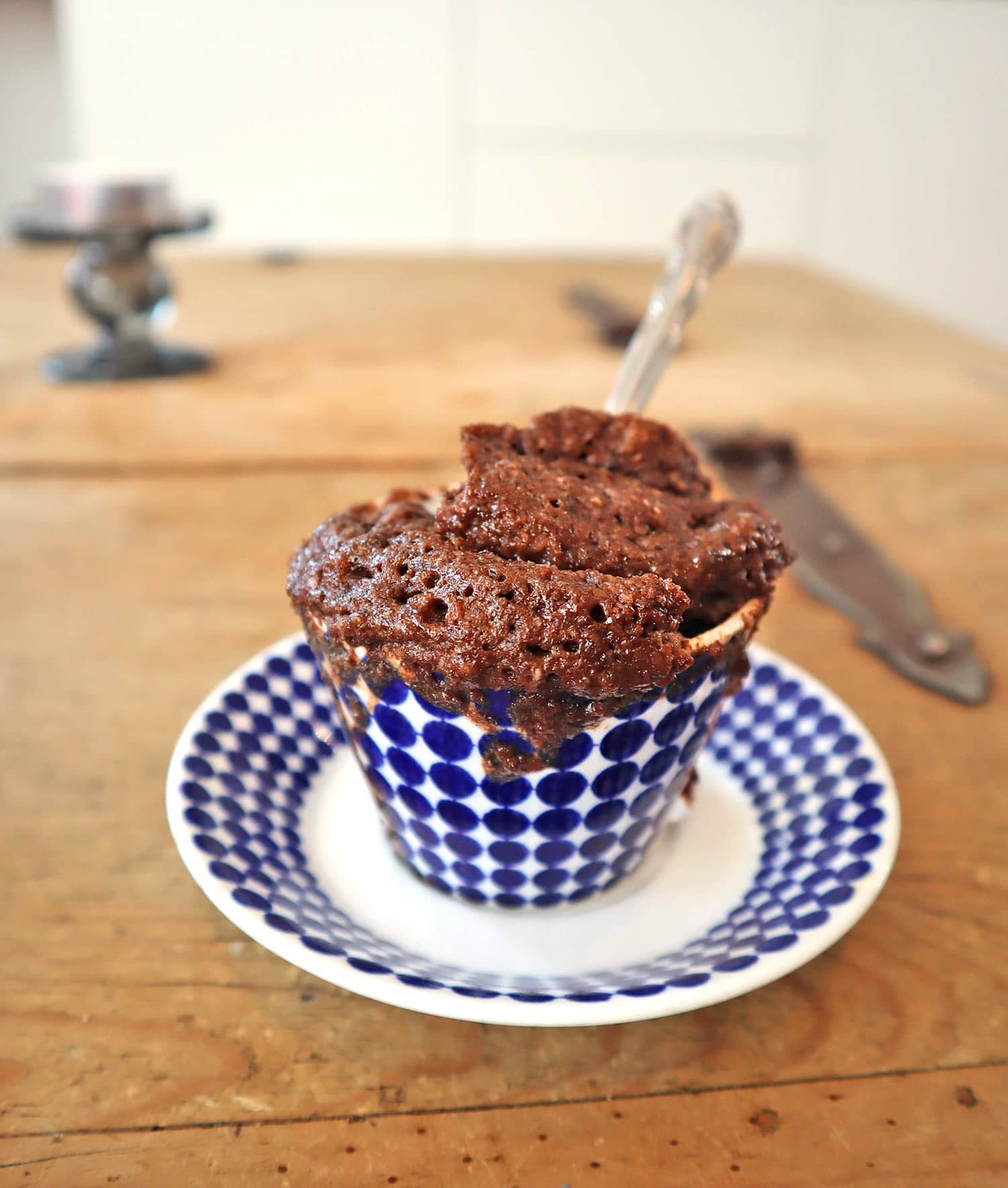 Mjölkchokladkladdkaka i mugg