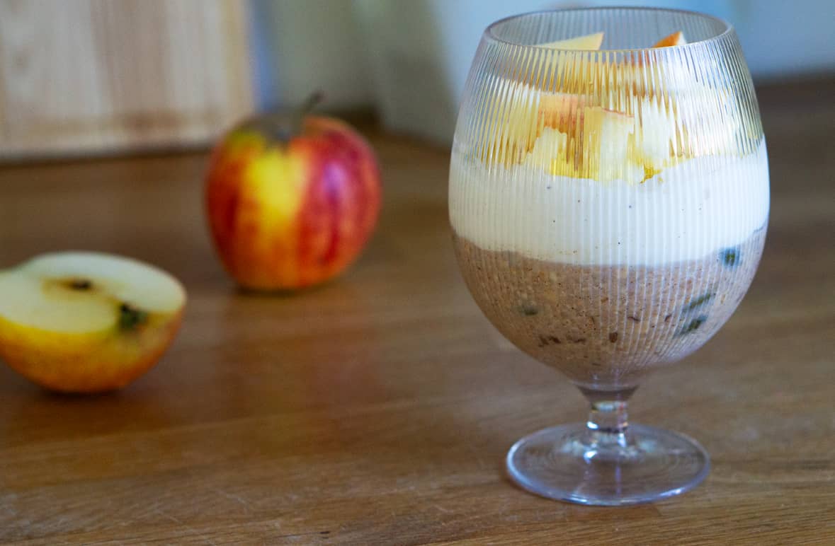 Overnight oats med kanelbullesmak