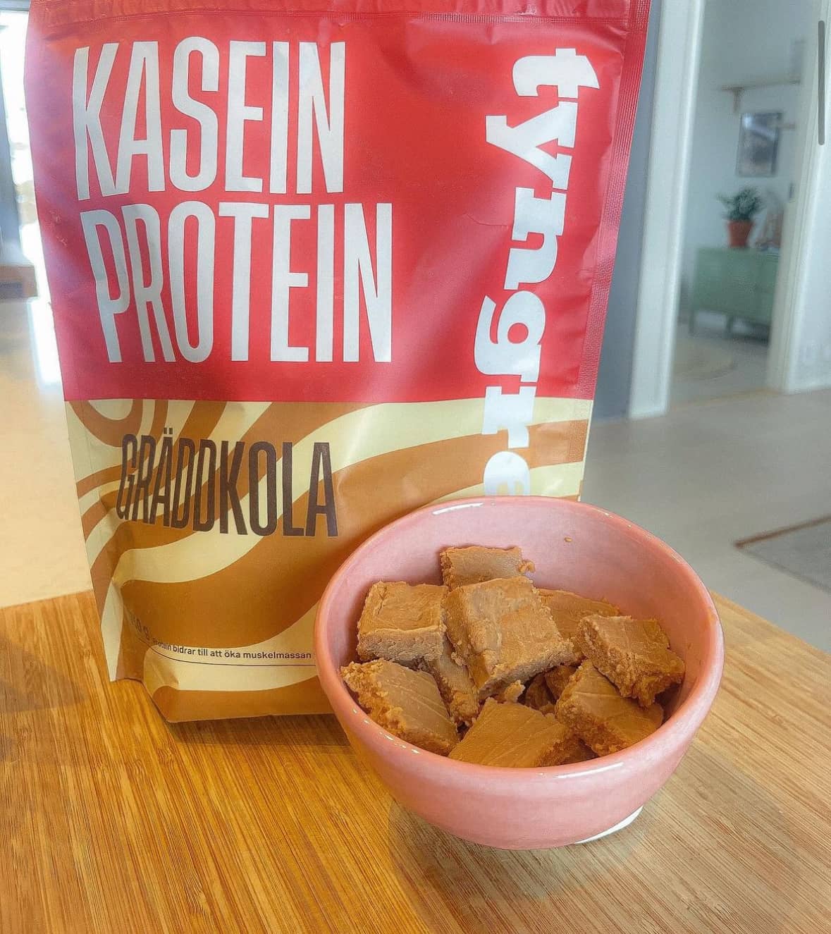 Proteinrik vaniljfudge med havssalt