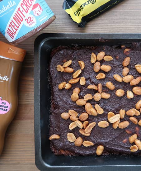 Jordnöt och chokladpaj