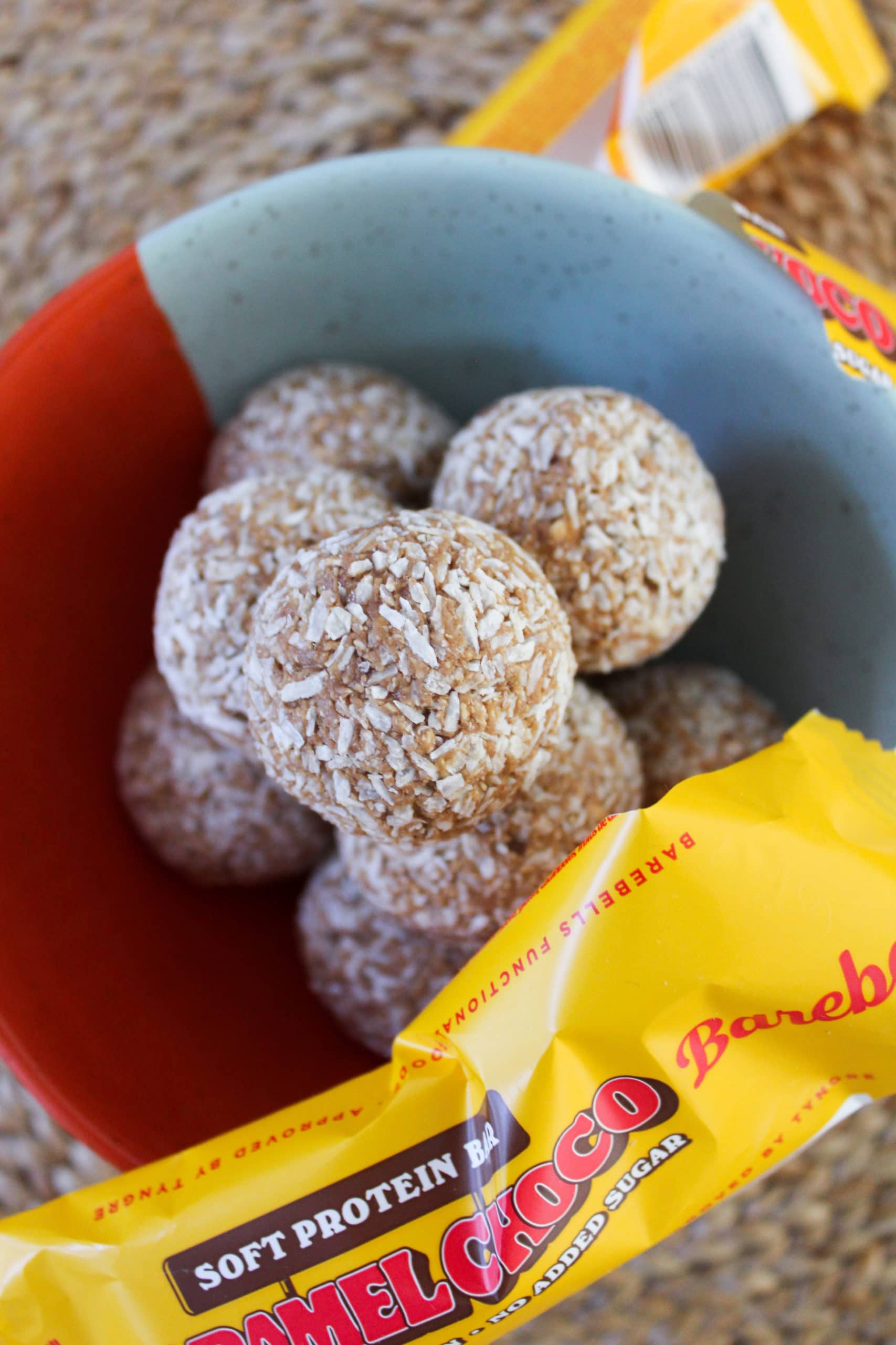 Proteinbollar med gräddkola