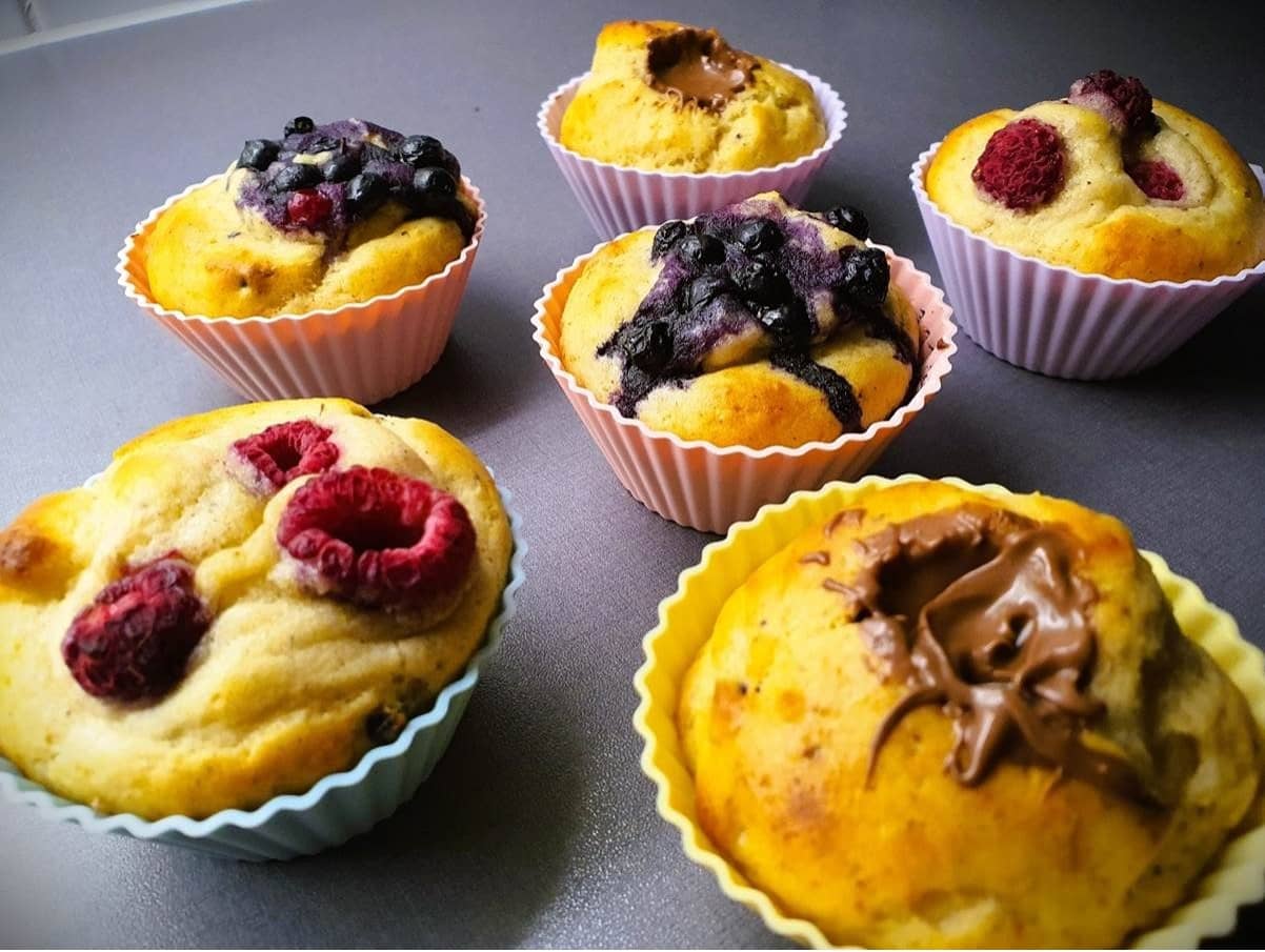 Proteinrika och snabba muffins