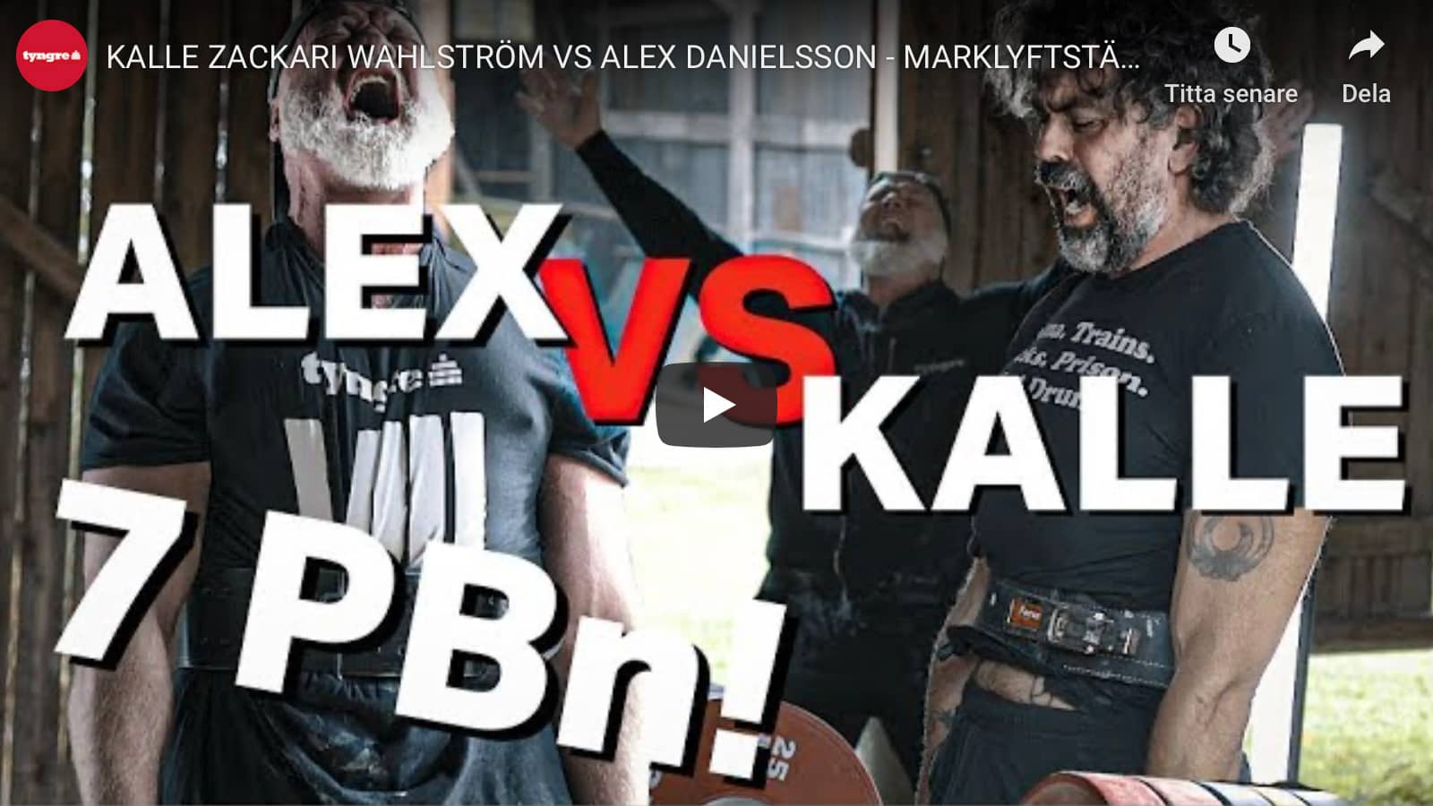 Kalle Zackari Wahlström vs Alex Danielsson - Marklyftstävling till max!