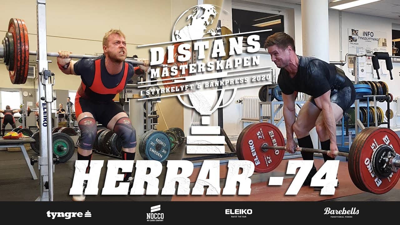 Distansmästerskapen i Styrkelyft & Bänkpress - Herrar -74