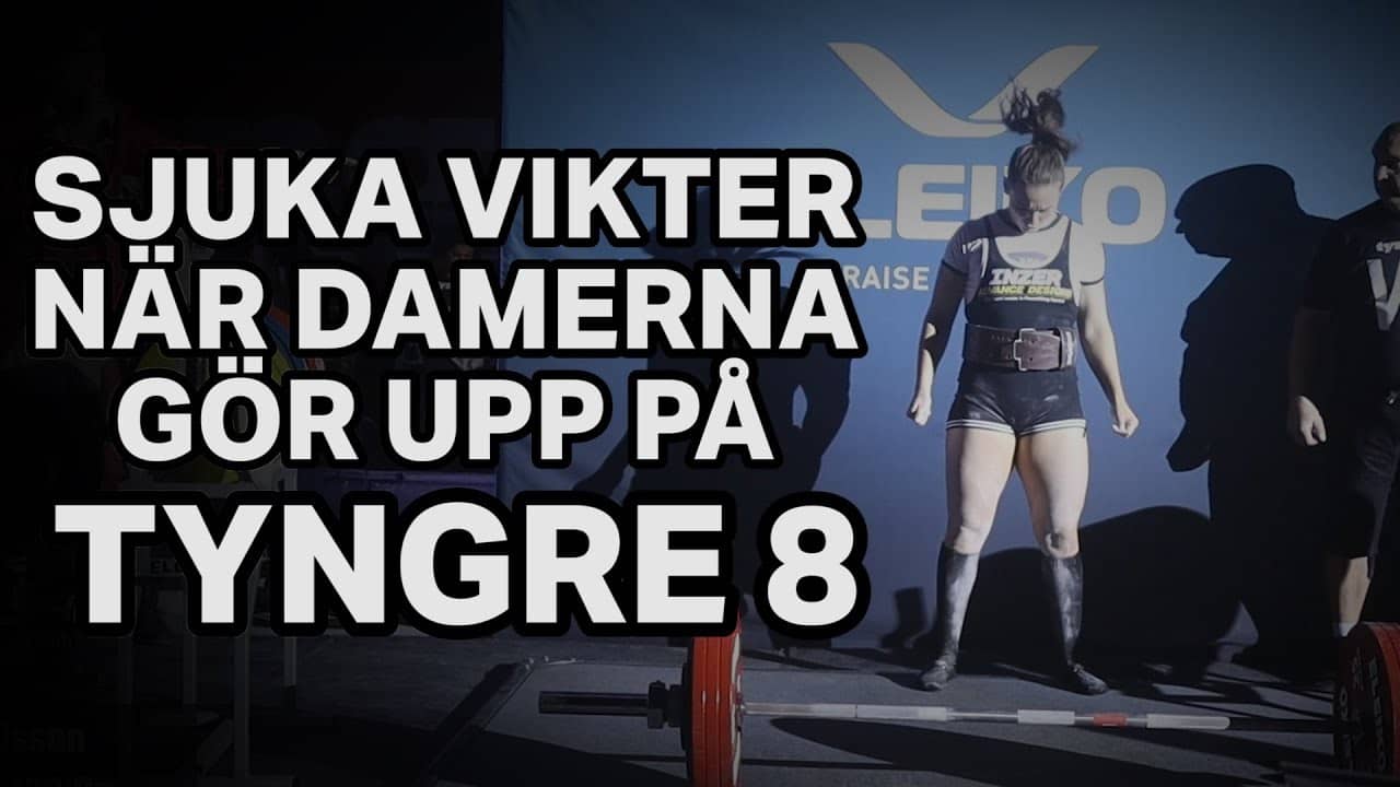 Styrkelyft på Tyngre VIII - damerna