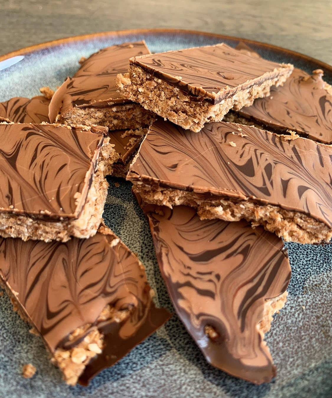 Proteinrika choklad- och havrebars 