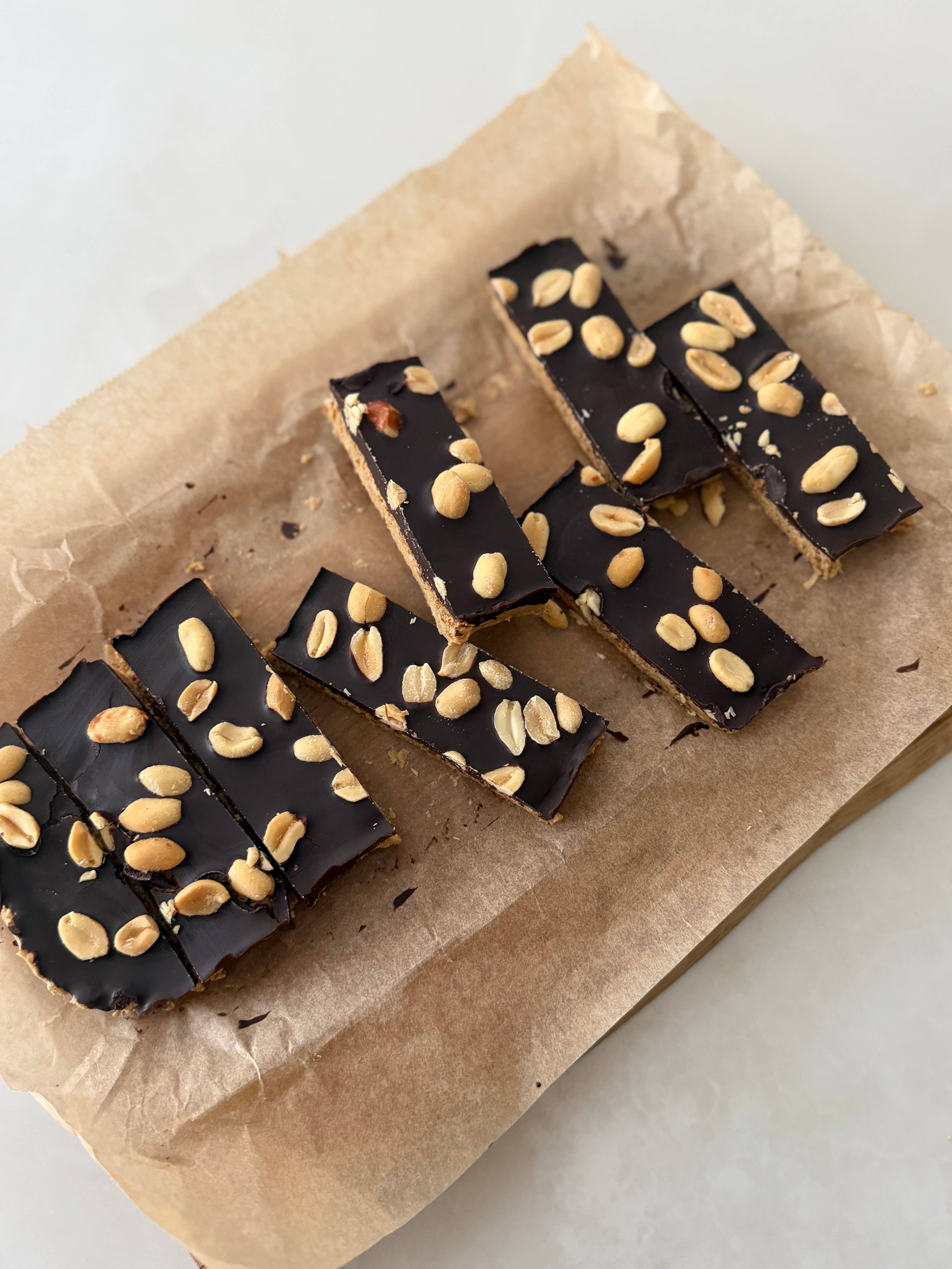 Sockerfria snickersbars med protein kasein vaniljdrömmar 