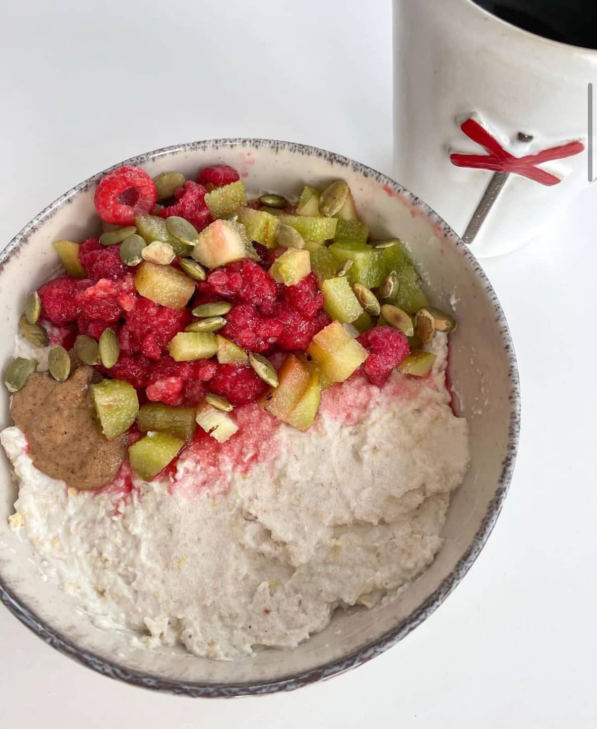 Overnight oats med citron- och mandel