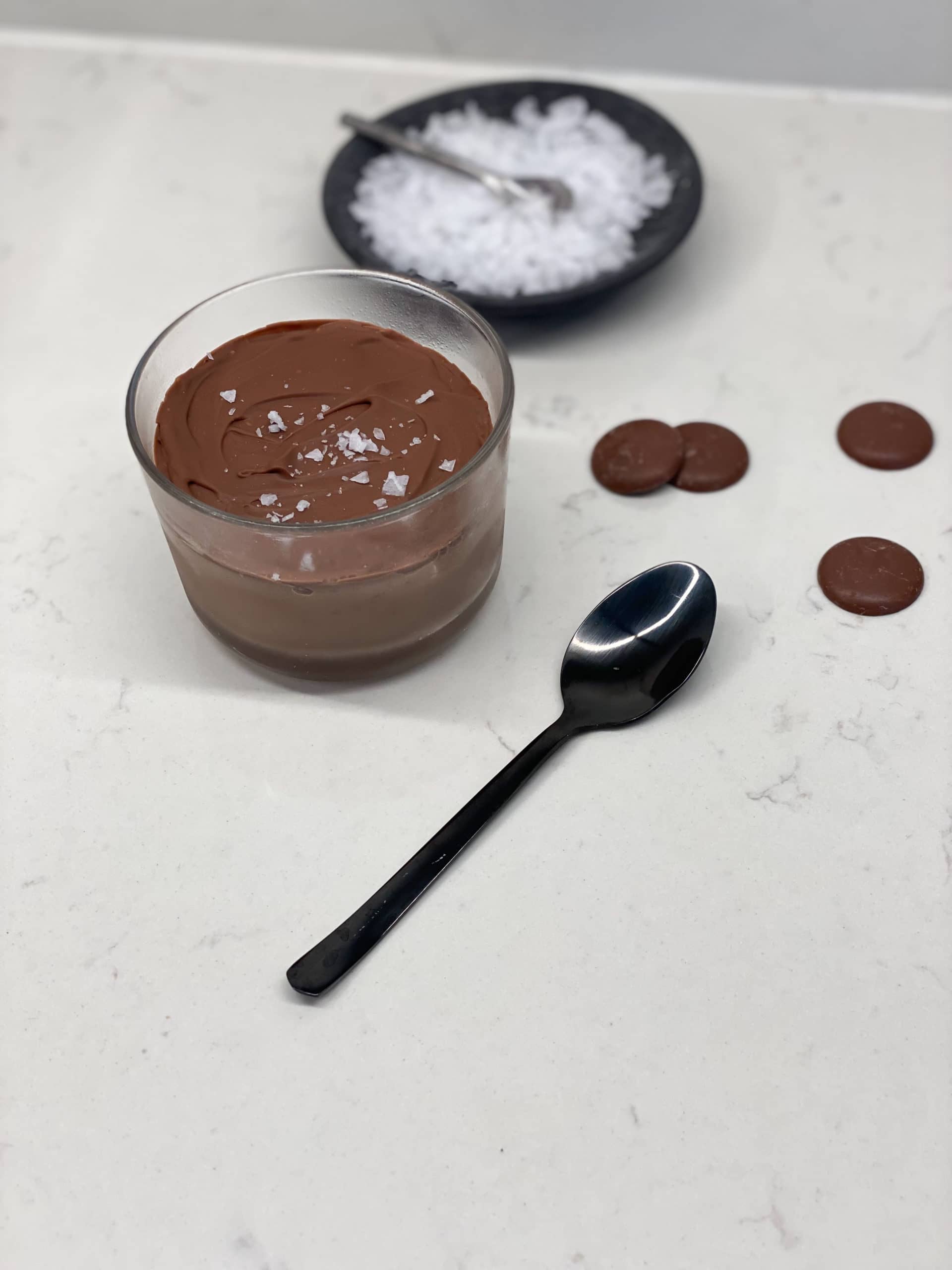 Bananglass med choklad & havssalt