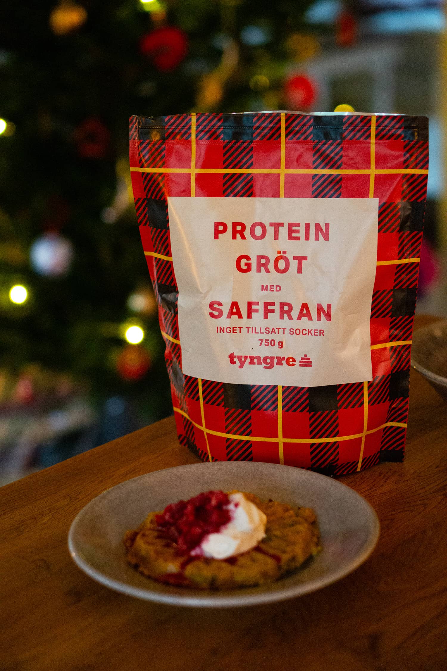 Proteinrika saffransvåfflor grötmix saffran