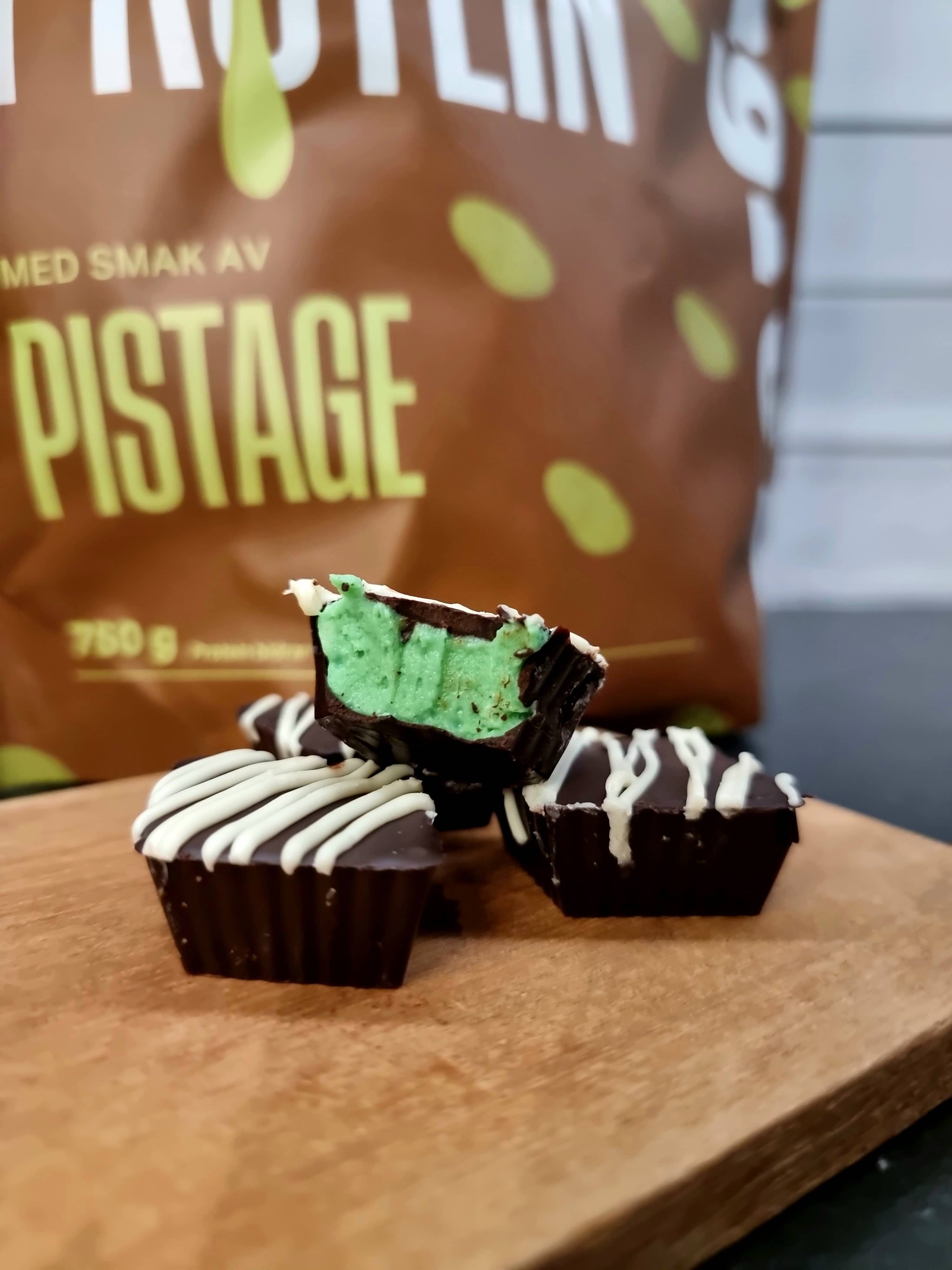Proteinrika pistagepraliner utan tillsatt socker creamy pistage
