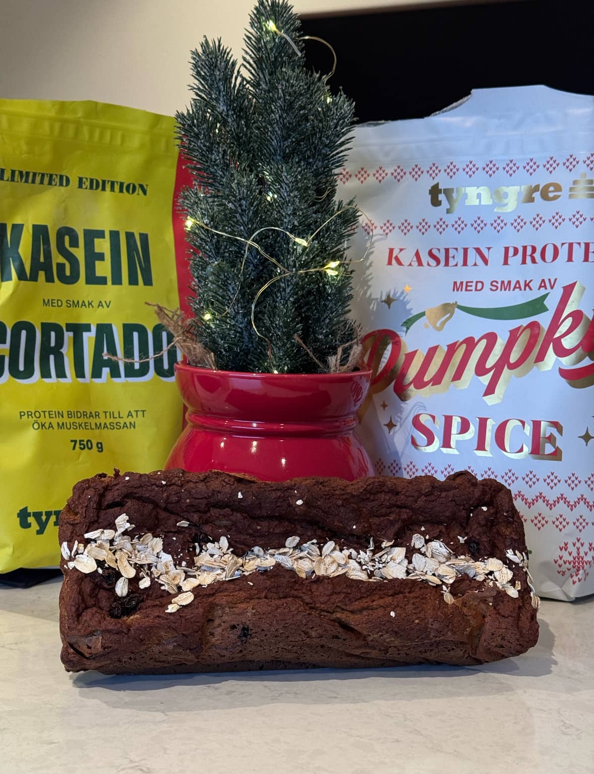Proteinrikt pumpkin spice bananbröd 