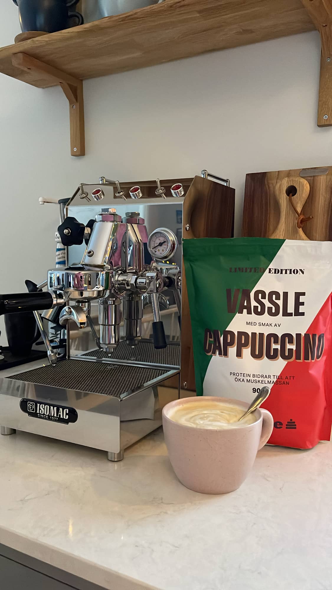Proteinrik cappuccino