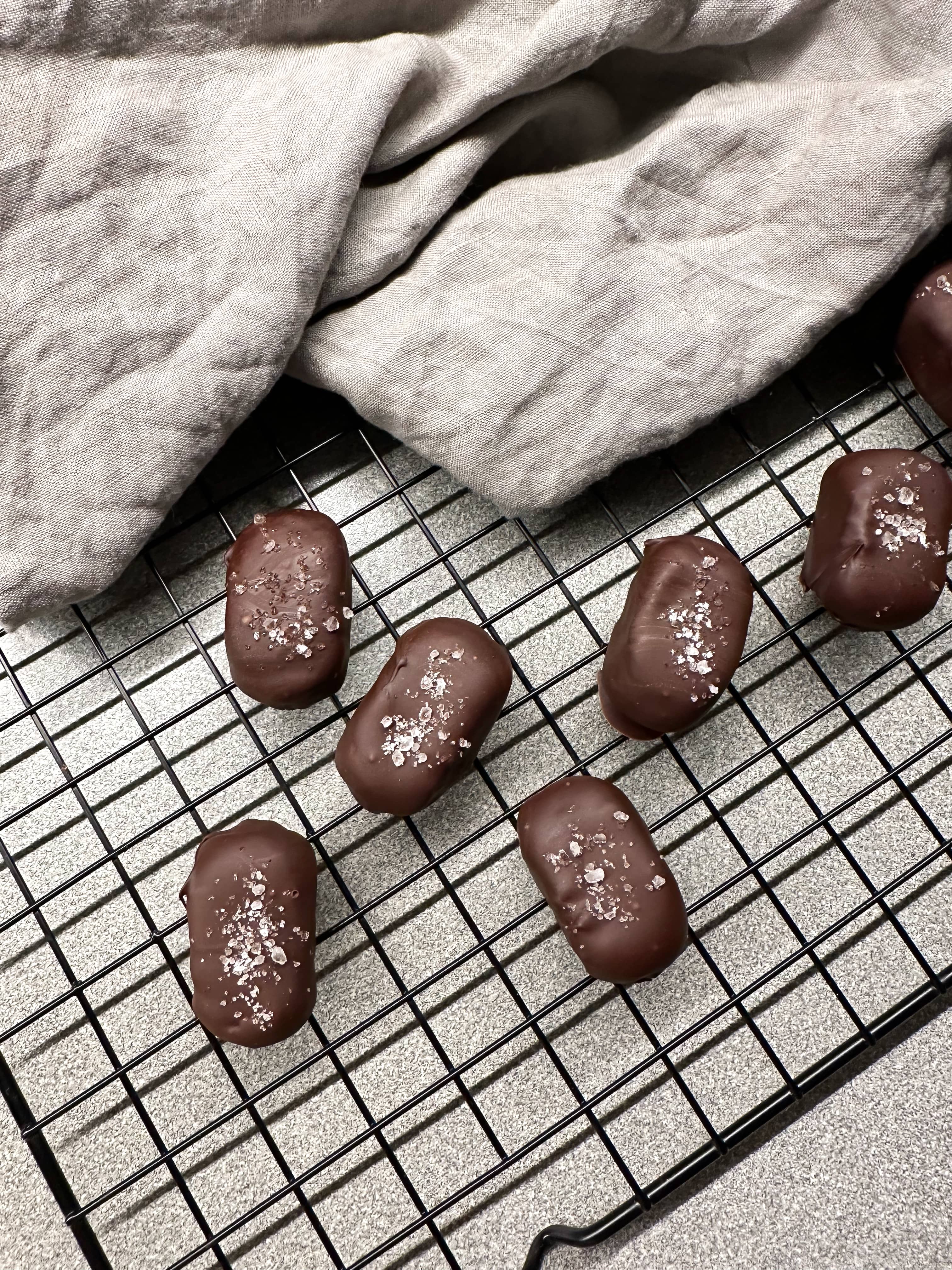 Proteinbountys med salted caramel