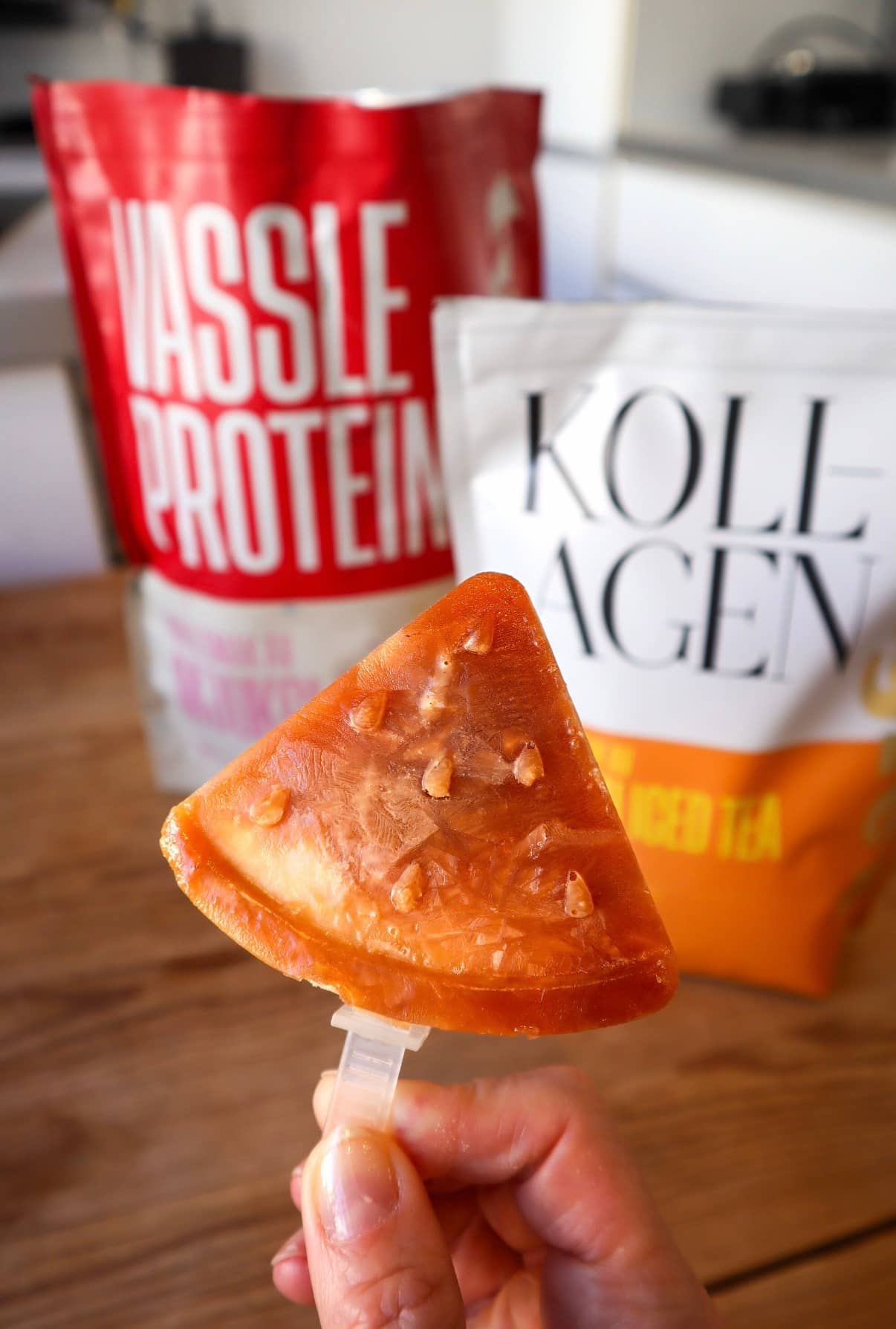 Peach Iced Tea Glass med protein kollage peached iced tea