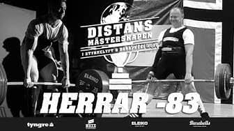 Distansmästerskapen i Styrkelyft & Bänkpress - Herrar -83