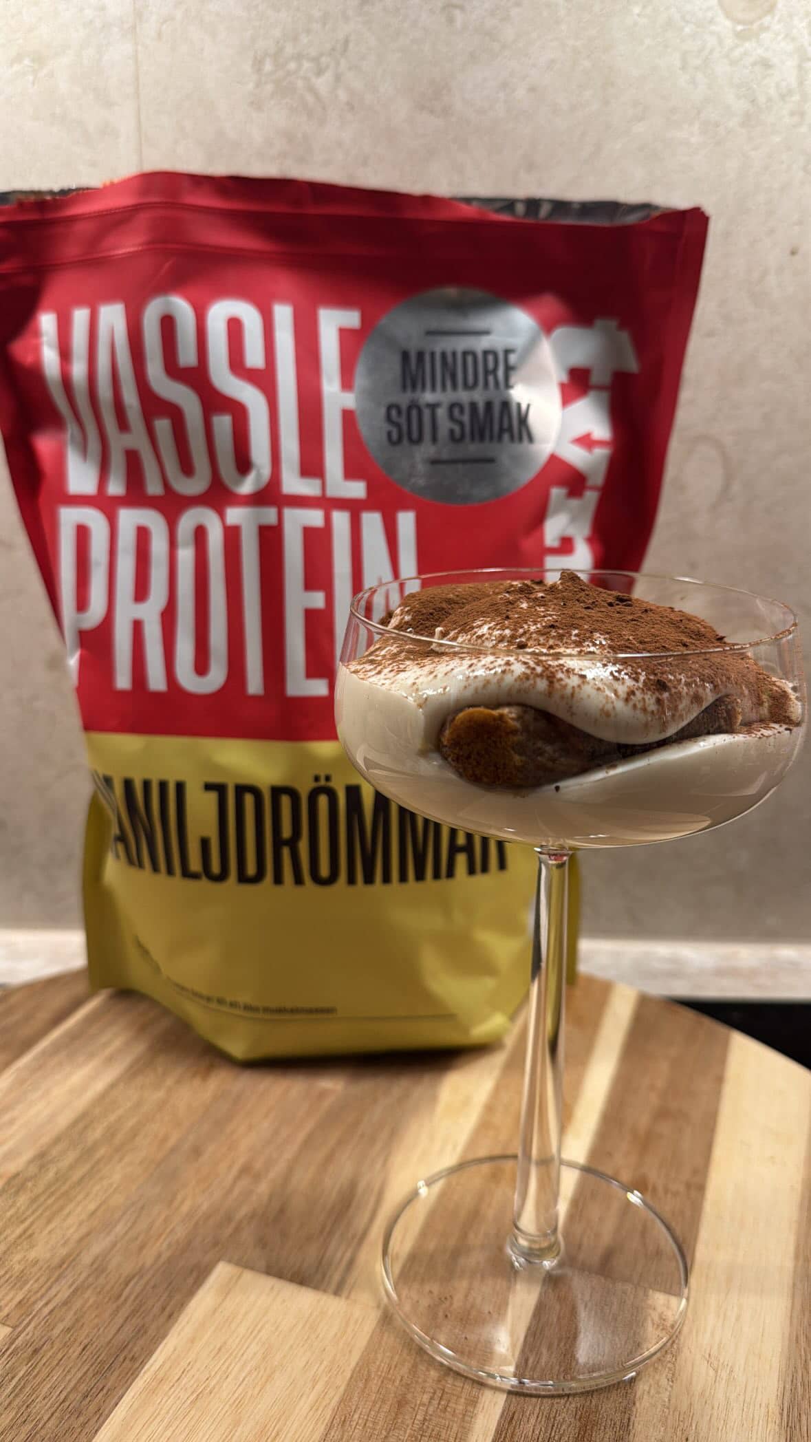 Proteinrik tiramisu vassle vaniljdrömmar