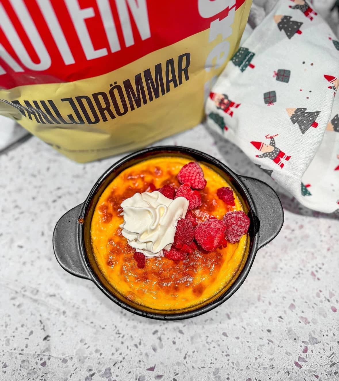 Proteinrik saffransostkaka