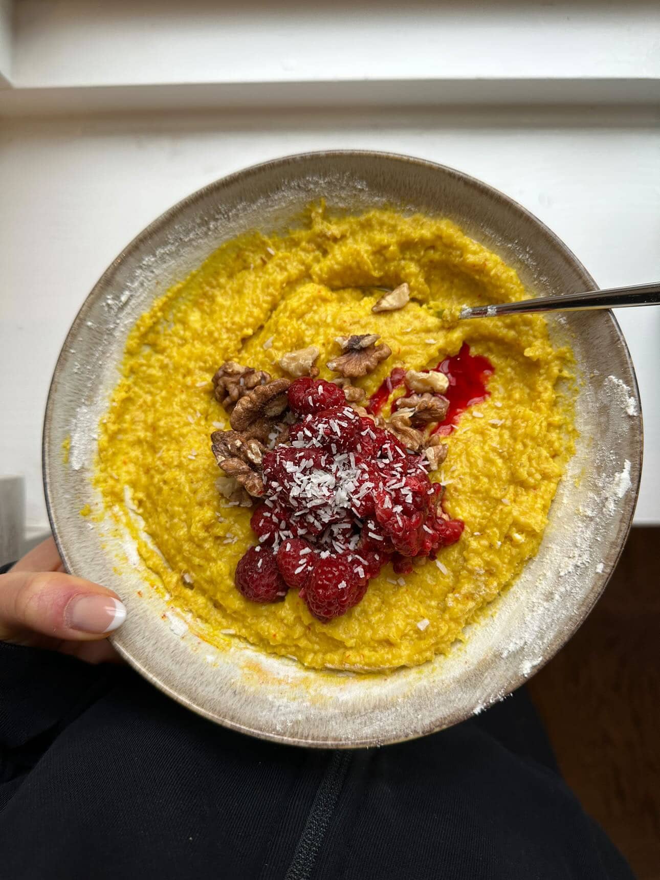 Proteinrik saffransgröt